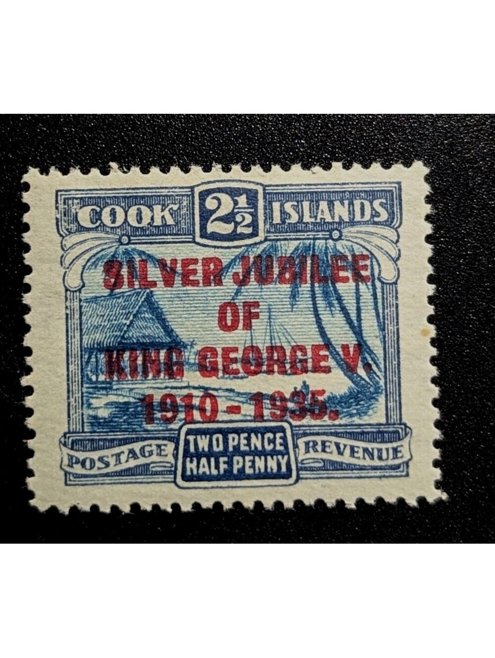 Niue KGV 1935 2 1/2d Silver Jubilee ‘Narrow E In George’ MNH - CAT £12